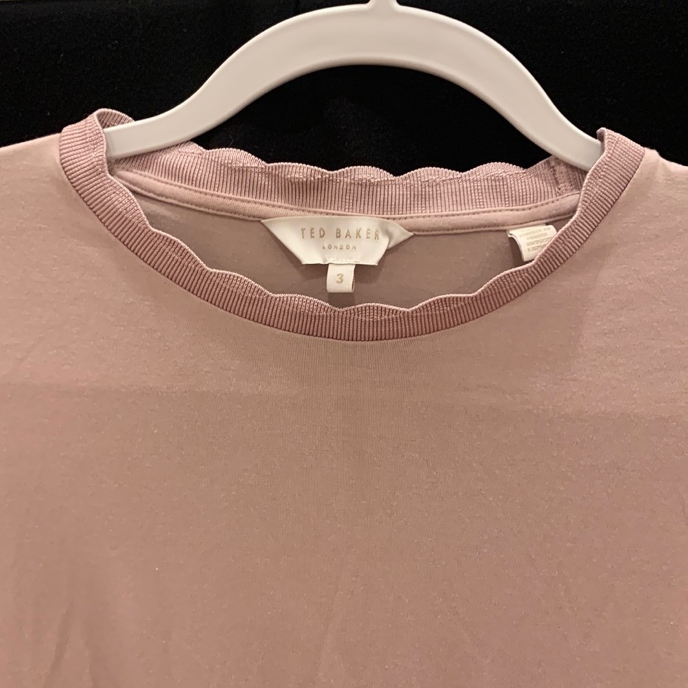 Ted Baker rose pink t shirt. Size 3. Fits like a small